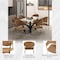 Leisuremod Bella Collection Modern Dining Chair in Brown, 2PK BC21BR2 - alternate 2