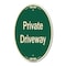 Signmission Private Driveway 3, 12 Inch X 18 Inch Designer, Heavy Gauge Aluminum A-OV-G-1218-9782 - alternate 1