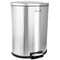 Elama 50 Liter 13 Gallon Half Circle Stainless Steel Step Trash Bin with Slow Close in Matte Silver EL-LTD55-50L - alternate 1