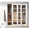 Sartodoors Sliding Closet Bypass Doors White 64x96 (2* 32x96) Solid Core Modern Interior QUADRO4522DBD-WS-6496 - alternate 1