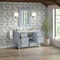 James Martin Vanities Breckenridge 48in Single Vanity, Serenity Blue, w/ 3 CM Victorian Silver Quartz Top 330-V48-SRB-FVSL - alternate 2