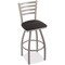 Holland Bar Stool Co 30" Swivel Bar Stool, Nickel Finish, Black Vinyl Seat 41030ANBlkVinyl - alternate 1