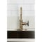 Kingston Brass Single-Handle Bar Faucet with Knurled Handle, Antique Brass KSD8503RKX - alternate 2