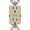 Leviton SmartlockPro Self-Test 15A Ivory Residential Grade Rounded Corner 5-15R GFCI Outlet R11-GFNT1-0KI - alternate 2