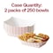 Smarty Had A Party 3 lb Red Plaid Paper Food Trays, 500PK 5613-RP-CASE - alternate 2