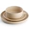 Soho Lounge Bryant Park 12 Piece Reactive Stoneware Dinnerware Set in Beige 750123481M - alternate 2