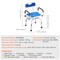 Vevor Shower Chair 360 Deg Swivel Shower Seat and Pivoting Arms Padded Seat 300LBS FBL650327 - alternate 3
