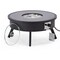 Leisuremod Walbrooke Patio Round Fire Pit and Tank Holder, Black WBL-29-24-GL - alternate 2