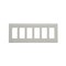 Pass & Seymour 6-Gang Decorator Wallplate, Thermoplastic, Light Almond TP266-LA - alternate 2