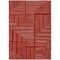 Homeroots 5' X 8' Red And Ivory Geometric Washable Indoor Outdoor Area Rug 600859 - alternate 3