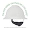 Msa Safety V-Gard Slotted Full Brim Hard Hat, Fas-Trac III Suspension, Type I, Class E, Yellow 475366 - alternate 3