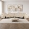 Homeroots Beige Italian Leather Power Reclining Curved Seven Piece Corner Sectional With Console 544977 - alternate 2