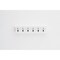 Homeroots 39in Classic White Wood Six Hook Hanging Coat Rack 397696 - alternate 2