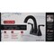 Delta Sandover Matte Black 2-Handle Centerset Pull-Down Bathroom Faucet 25748LF-BLPD - alternate 2