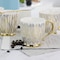 Gibson Home Gold Finch 4 Piece 16.7oz Electroplated Fine Ceramic Mug Set in Gold 131001.01 - alternate 2