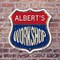 Signmission Albert's Workshop, 6 Inch X 6 Inch, Plastic Sign SHI-P-6-489-ALBERT - alternate 2