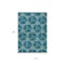 Homeroots 10' X 14' Teal Blue And Beige Geometric Washable Indoor Outdoor Area Rug 613529 - alternate 2