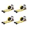 Mytee Products 2in x 30ft Ratchet Strap with Flat Hook - Yellow, 4PK RS230x4 - alternate 2