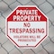 Signmission Private Property No Trespassing Vio, 10 inch X 10 inch, Aluminum Metal Signs, 2PK OC-A-2PACK-10-148 - alternate 3