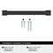 Amerock Bridgeport 5-1/16 inch (128mm) Center-to-Center Matte Black Cabinet Pull, 25PK 25VMP37032MB - alternate 2
