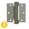 Global Door Controls 3.5 in. x 3.5 in. US Prime Steel Spring Hinge (Set of 3) CPS3535-USP-M - alternate 1