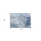 Homeroots 2' X 3' Ivory Blue and Gray Abstract Washable Non Skid Indoor Outdoor Area Rug 559586 - alternate 2