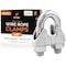 Xpose Safety Wire Rope Clamp for Stainless Steel 3/8in Galvanized U Bolt Cable Clips, 120PK GCC38-120-X-S - alternate 1