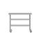 Flash Furniture Rawcliffe Stainless Steel Work Table 24in. x 48in. w/2 Undershelves and 4 Casters w/2 Locking NH-WT-GU-2448-CAS-GG - alternate 2