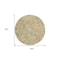 Homeroots 8' Wheat Blue And Ivory Round Floral Washable Indoor Outdoor Area Rug 597856 - alternate 2