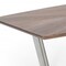 Homeroots 107" Walnut And Silver Rectangular Manufactured Wood And Iron Dining Table 486039 - alternate 2
