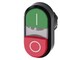 Siemens Twin pushbutton, 22 mm, round, plastic, green: I, red: O 3SU1000-3BB42-0AK0-ZY19 - alternate 1