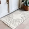 World Rug Gallery Bohemian Lines Washable Non Slips Area Rug 2 ft x 3 ft Ivory WR72IVORY2X3 - alternate 1