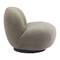 Homeroots 30" Khaki And Black Faux Shearling And Upholstered Slipper Chair 556452 - alternate 4