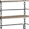 Homeroots 59" Rustic Oak Distressed Metal and Wood Four Tier Etagere Bookcase 285763 - alternate 2