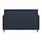 Flash Furniture HERCULES Diplomat Navy LeatherSoft Loveseat with Clean Line-Stitched Frame and Chrome Legs BT-827-2-NVY-CHR-GG - alternate 2