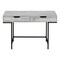 Homeroots 47" Gray and Black Wood and Metal H-Shape Computer Desk With Two Drawers 489882 - alternate 1