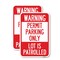 Signmission Warning Permit Parking Only Lot Is Patrolled, 18'' X 24'' 2 Signs, Heavy Gauge Aluminum, 2PK A-1824-2PACK-22713 - alternate 1