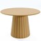 Homeroots 46" Brown Solid Wood Pedestal Base Round Top Dining Table 721009 - alternate 1