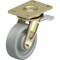 Blickle Swivel Plate Caster, Gray Nylon, 6", Brake, Caster Load Rating Range: Heavy-Duty LS-SPOG 150K-16-ST - alternate 1