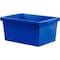 Storex Storage Bin, Plastic, Blue, 2 PK 61482U06C - alternate 1