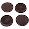 Prosource Caster Furniture Glide, Rubber, Brown, Brown, 2-5/32 x 2-5/32 x 15/32 in Dimensions FE-S709-PS - alternate 1