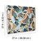 York Wallcoverings Fauvist Flock Coral and Aqua Wallpaper Sample AG2016SAM - alternate 2