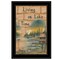 Homeroots Living On The Lake 2 Black Framed Print Wall Art 405327 - alternate 1