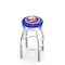 Holland Bar Stool Co 25" Chrome New York Islanders Swivel Bar Stool, Accent Ring L8C3C25NYIsln - alternate 1