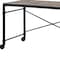 Homeroots 47" Brown and Black Writing Desk 491527 - alternate 2