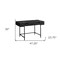 Homeroots 47" Black and White Wood and Metal H-Shape Computer Desk With Two Drawers 489892 - alternate 2