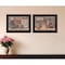 Homeroots Set Of Two Sweet Land of Liberty 3 Black Framed Print Wall Art, 2PK 407144 - alternate 2