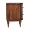 Homeroots 22" Brown Solid Wood Two Drawer Nightstand 701722 - alternate 2