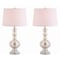 Jonathan Y Genie 28.5" Glass LED Table Lamp, Mercury Silver, 2PK JYL1061D-SET2 - alternate 1