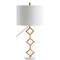 Jonathan Y Diamante 29.5" Modern Gilt Metal with Marble Base LED Table Lamp, Gold/White JYL1080A - alternate 2